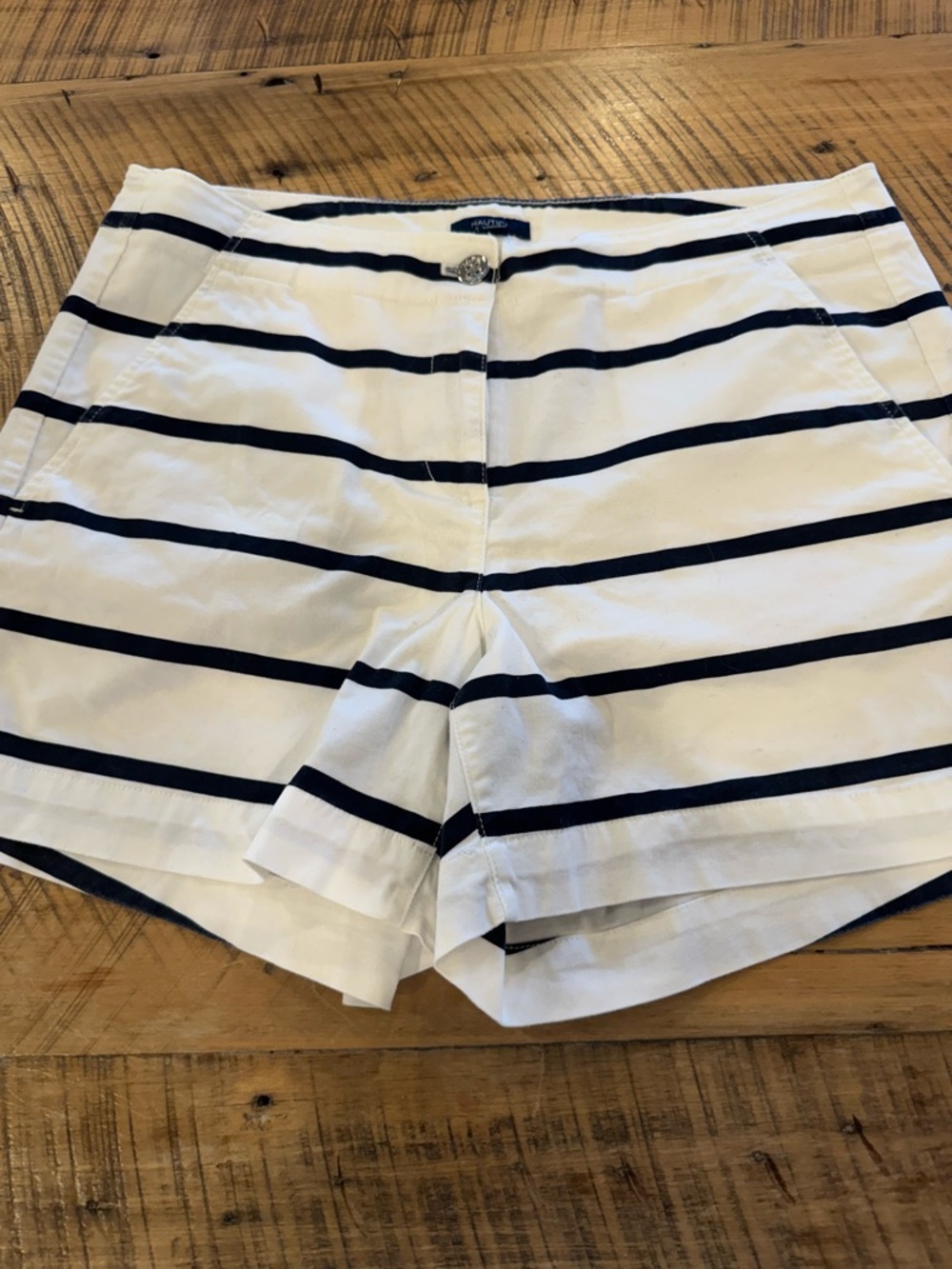 Nautica striped Navy and White Women’s Shorts